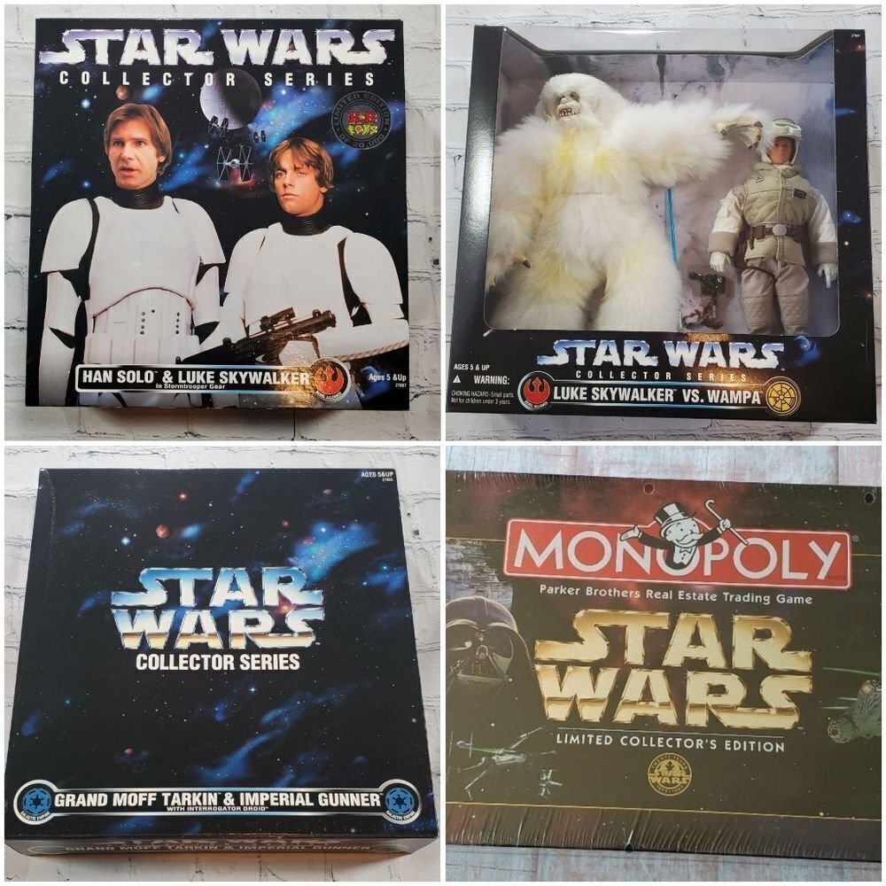 💙NIB Vintage Star Wars Collector Series Luke vs Wampa Figures - Picture 9 of 12